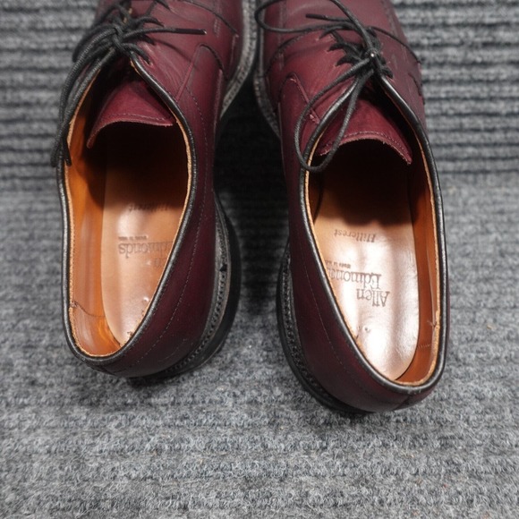 Allen Edmonds Shoes Mens 9.5 B Cordovan Leather Hillcrest Dress Bicycle Toe USA main image 7